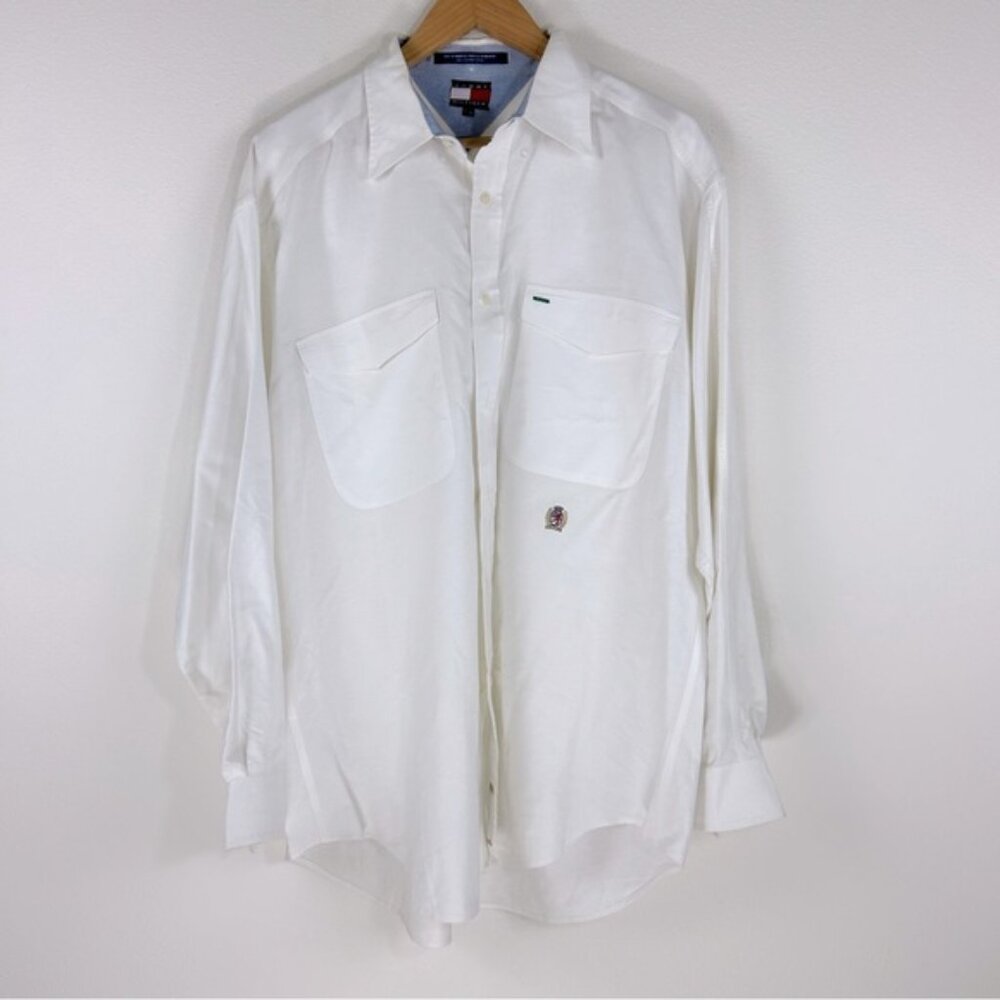 Vtg Tommy Hilfiger Men’s Casual Button Down Shirt. Size L.